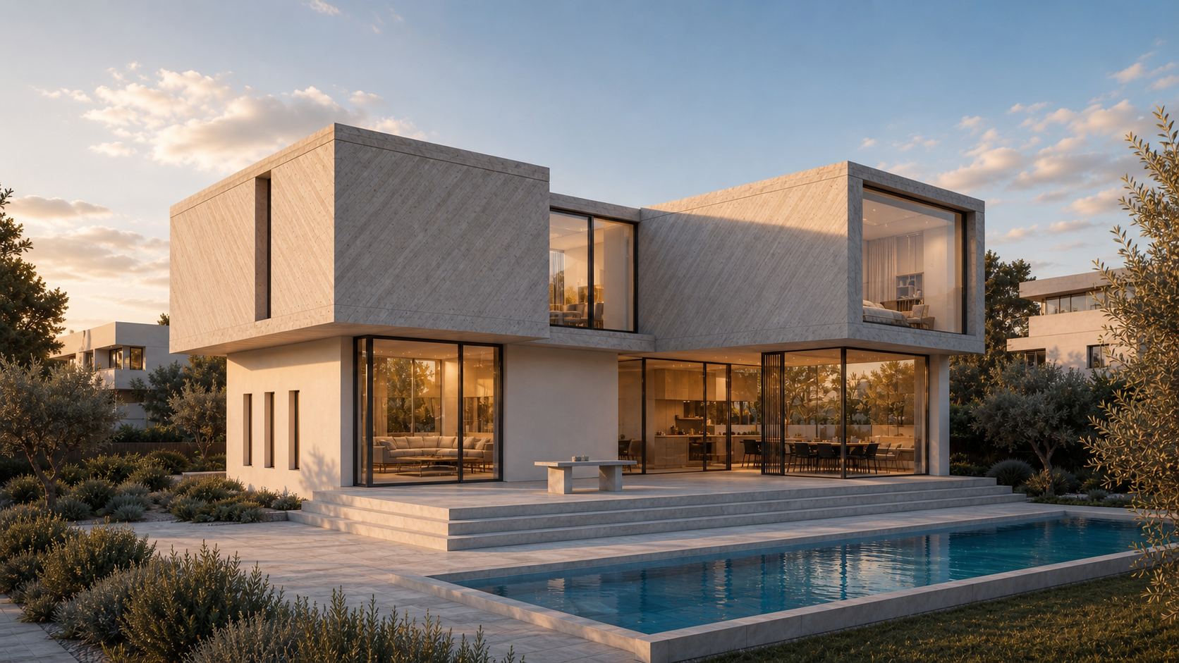 Courtyard Villa exterior pool view