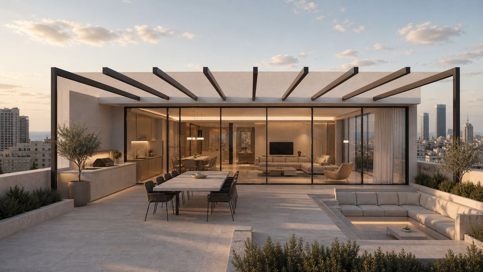 North Light Residence roof garden terrace